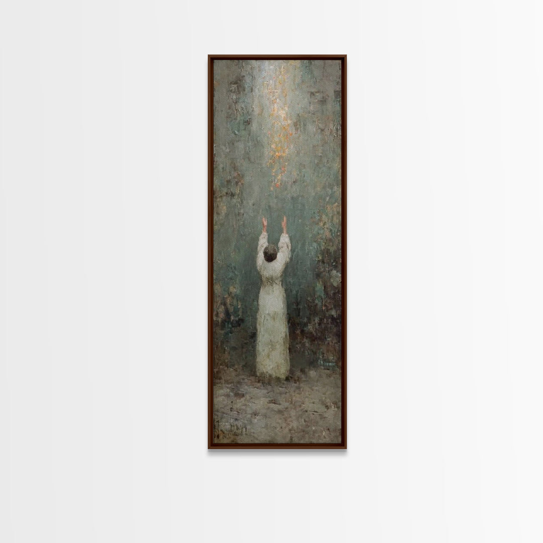 Rise To Glory – Framed Canvas Print – Narrow Art – Christian Art Canvas – Christian Wall Art – Modern Christian Art – Christian Christmas A