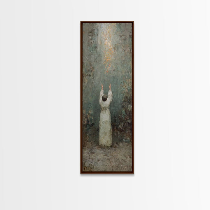 Rise To Glory – Framed Canvas Print – Narrow Art – Christian Art Canvas – Christian Wall Art – Modern Christian Art – Christian Christmas A