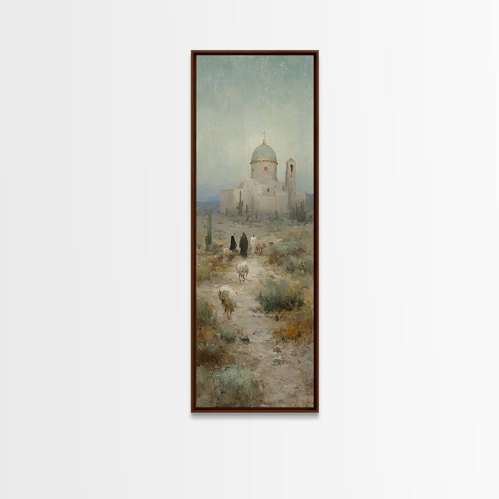 Shepherds’ Journey – Framed Canvas Print – Skinny Art – Christian Art – Christian Wall Art – Christian Art Canvas – Christian Painting