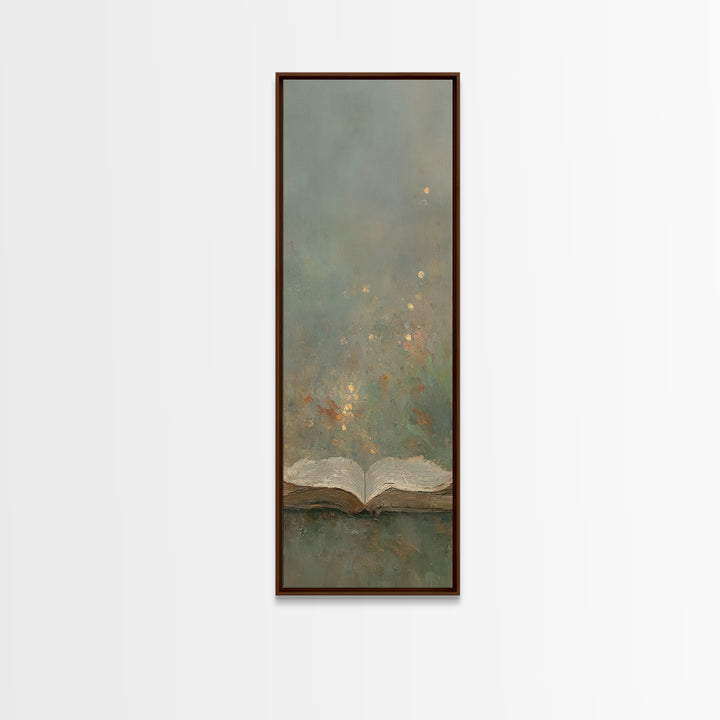 Living Word Glow – Framed Canvas Print – Skinny Art – Christian Art Canvas – Christian Wall Art – Christian Art – Christian Gift Ideas