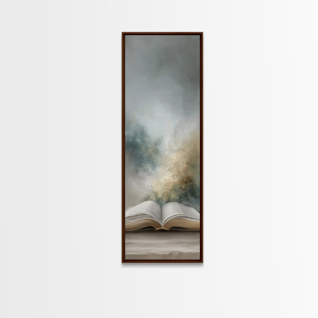 Light Of Revelation – Framed Canvas Print – Christian Wall Art – Christian Art Canvas – Narrow Art – Christian Christmas Art – Christian Gi