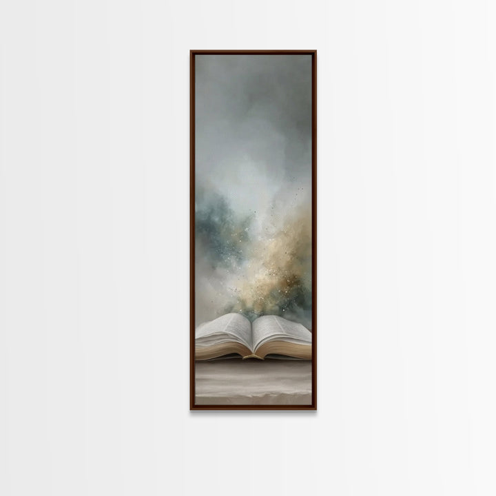 Light Of Revelation – Framed Canvas Print – Christian Wall Art – Christian Art Canvas – Narrow Art – Christian Christmas Art – Christian Gi