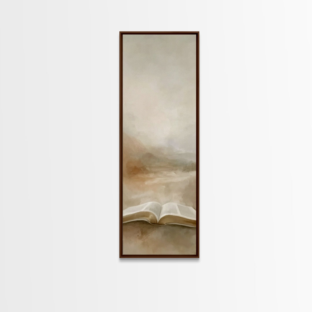 Desert Of Promise – Framed Canvas Print – Christian Art – Christian Art Canvas – Narrow Art – Christian Wall Art – Christian Gift – Christm