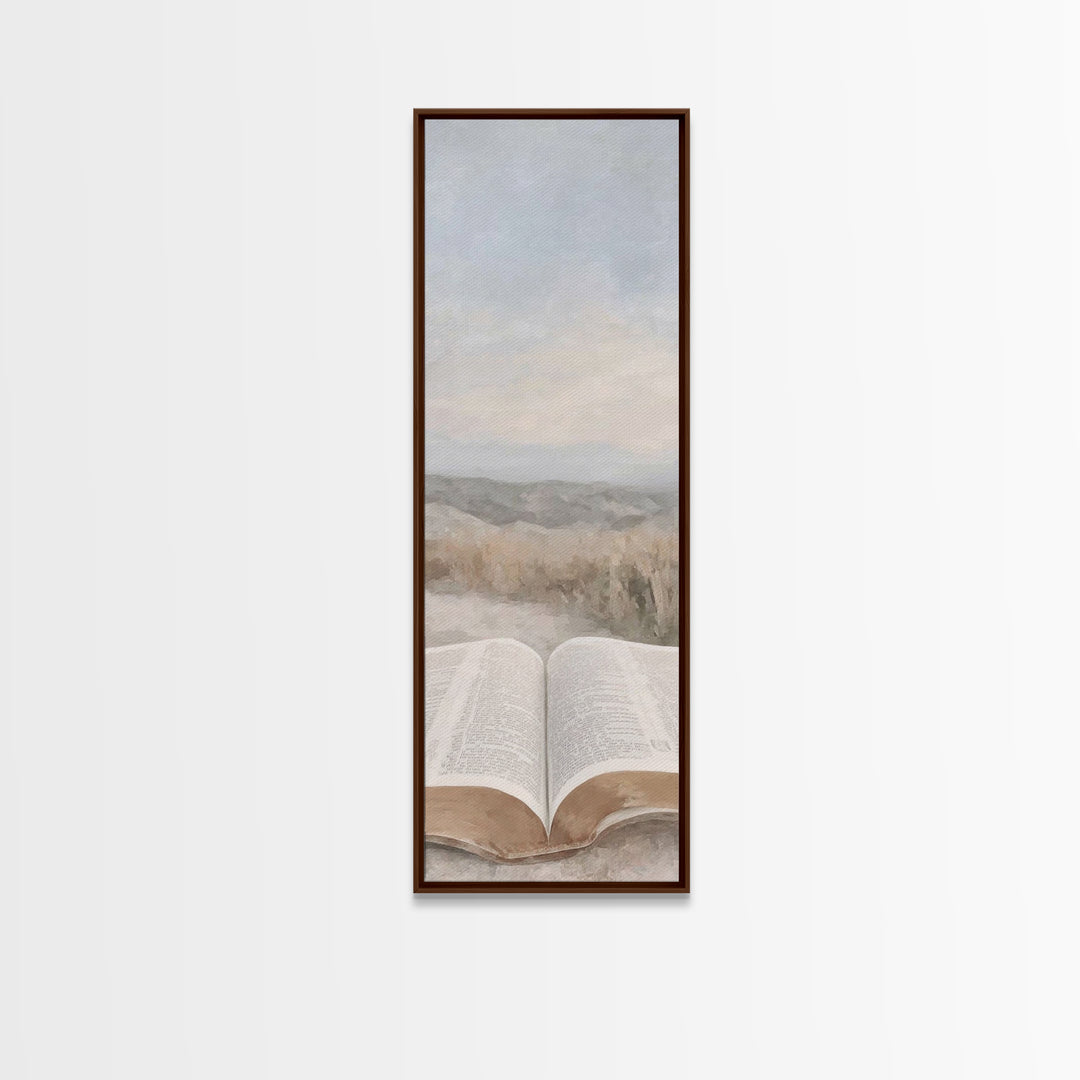 Horizon Of Faith – Framed Canvas Print – Christian Wall Art – Christian Art – Christian Art Canvas – Tall Narrow Wall Art – Christian Decor
