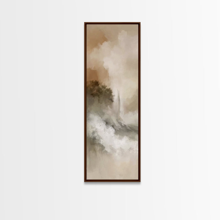 Harbor of Peace | Framed Canvas Print | Skinny Art | Christian Art Print | Jesus Painting | Christian Decor | Christmas Wall Art