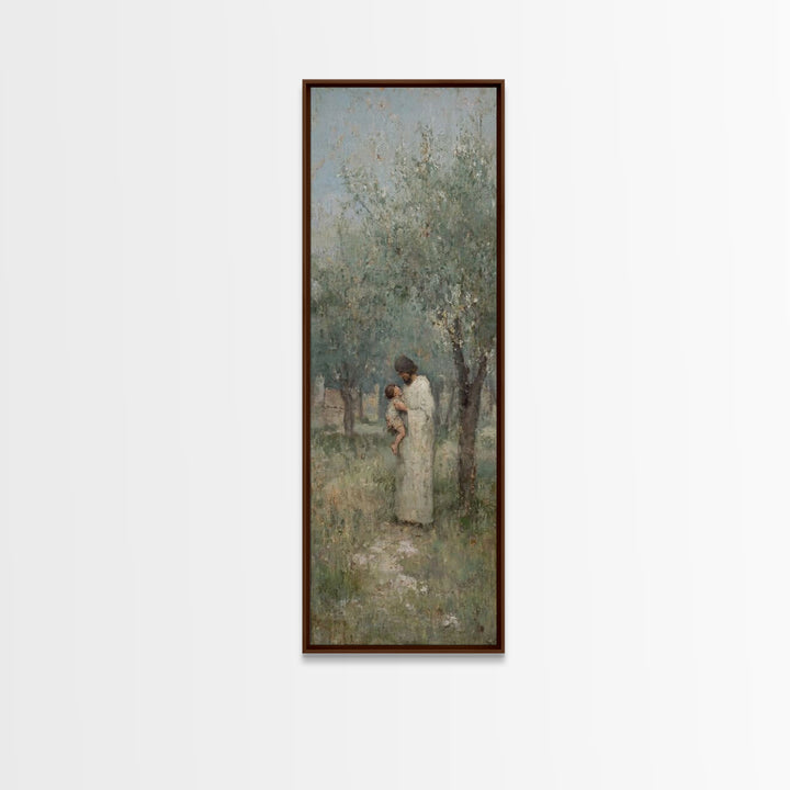 Pathway Of Peace | Framed Canvas Print | Christian Art Canvas | Christian Wall Art | Jesus Painting | Narrow Art | Christian Gift Ideas | C