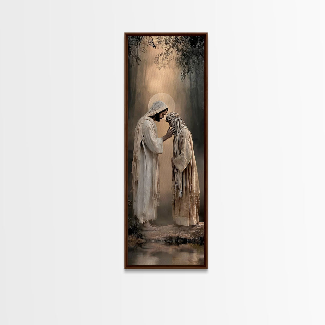 Forest Of Blessings – Framed Canvas Print – Christian Wall Art – Christian Art Canvas – Large Jesus Painting – Christian Painting – Christi