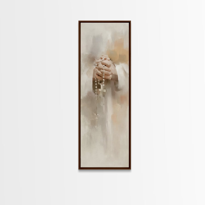 Grace In Stillness – Framed Canvas Print – Christian Art – Christian Wall Art – Christian Art Canvas – Skinny Art – Christian Gift – Christ