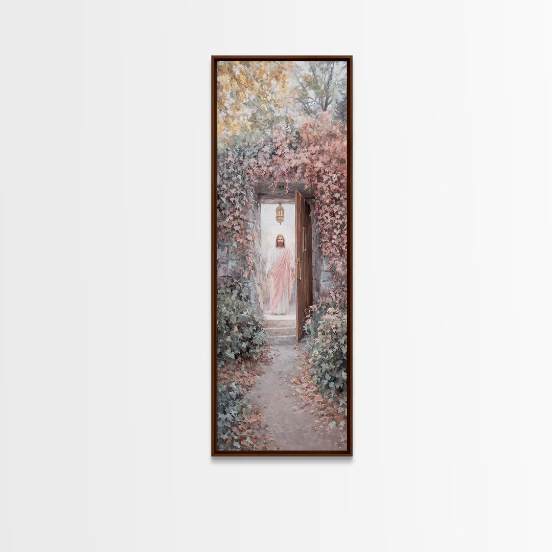 Lantern Of Hope – Framed Canvas Print – Christian Art Print – Christian Wall Art – Skinny Art – Jesus Painting