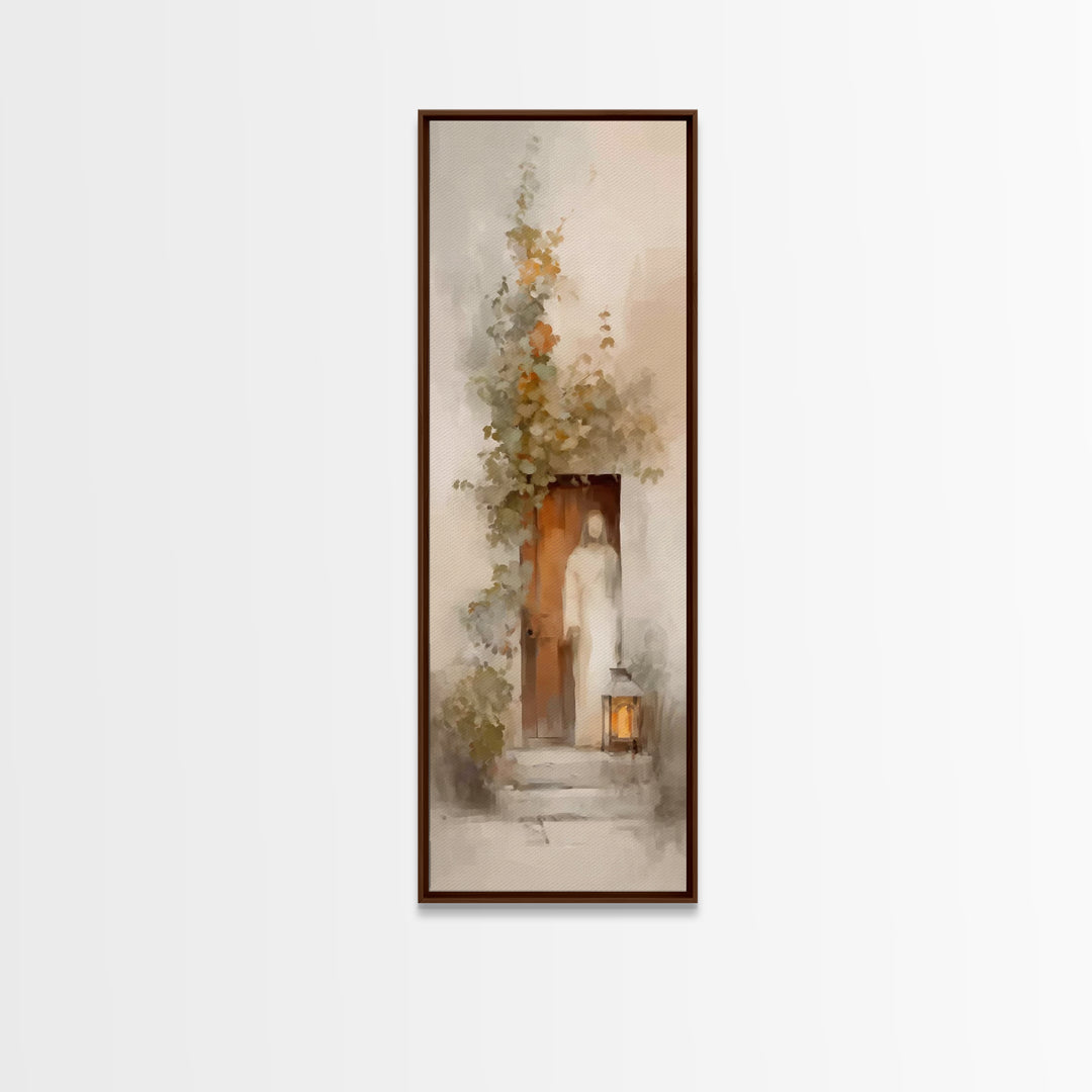 Light Of Mercy – Framed Canvas Print – Skinny Art – Christian Art Canvas – Jesus Painting – Christian Christmas Art