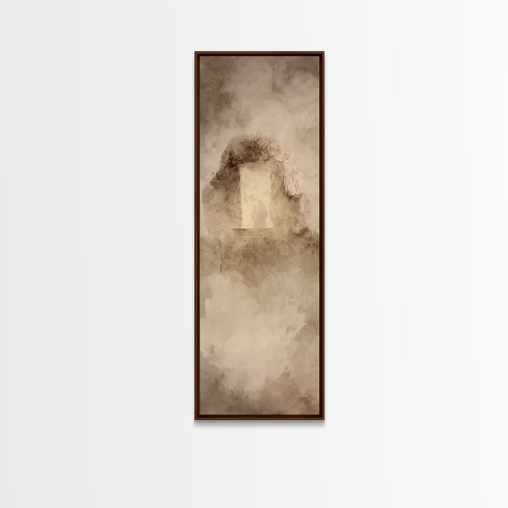 Eternal Rising – Framed Canvas Print – Christian Wall Art – Christian Art Canvas – Skinny Art – Jesus Painting – Modern Christian Painting