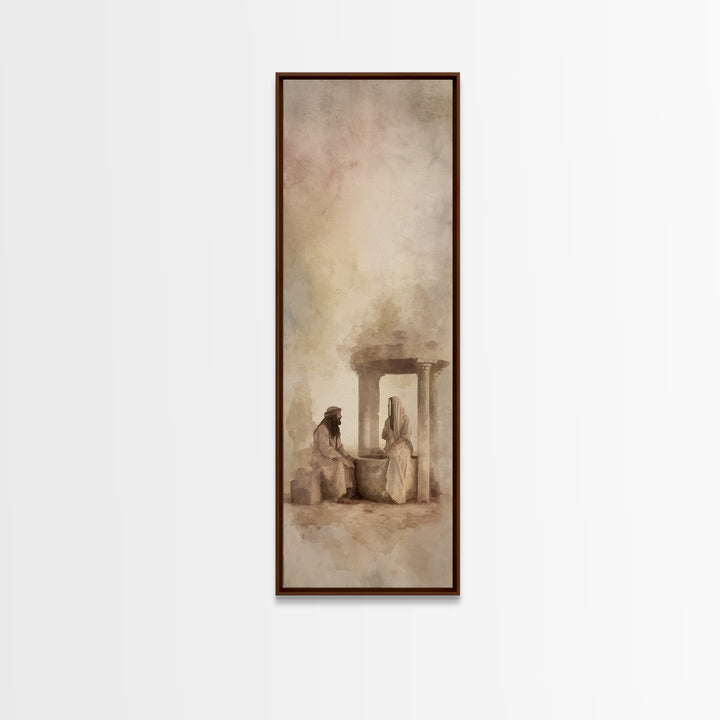 Twilight Door Counsel – Framed Canvas Print – Skinny Art – Christian Art Canvas – Christian Painting – Christian Wall Art – Christian Decor