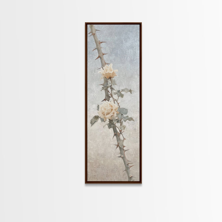 Thorns And Mercy | Framed Canvas Print | Christian Art Canvas | Christian Wall Art | Christian Gift | Christian Decoration | Narrow Art