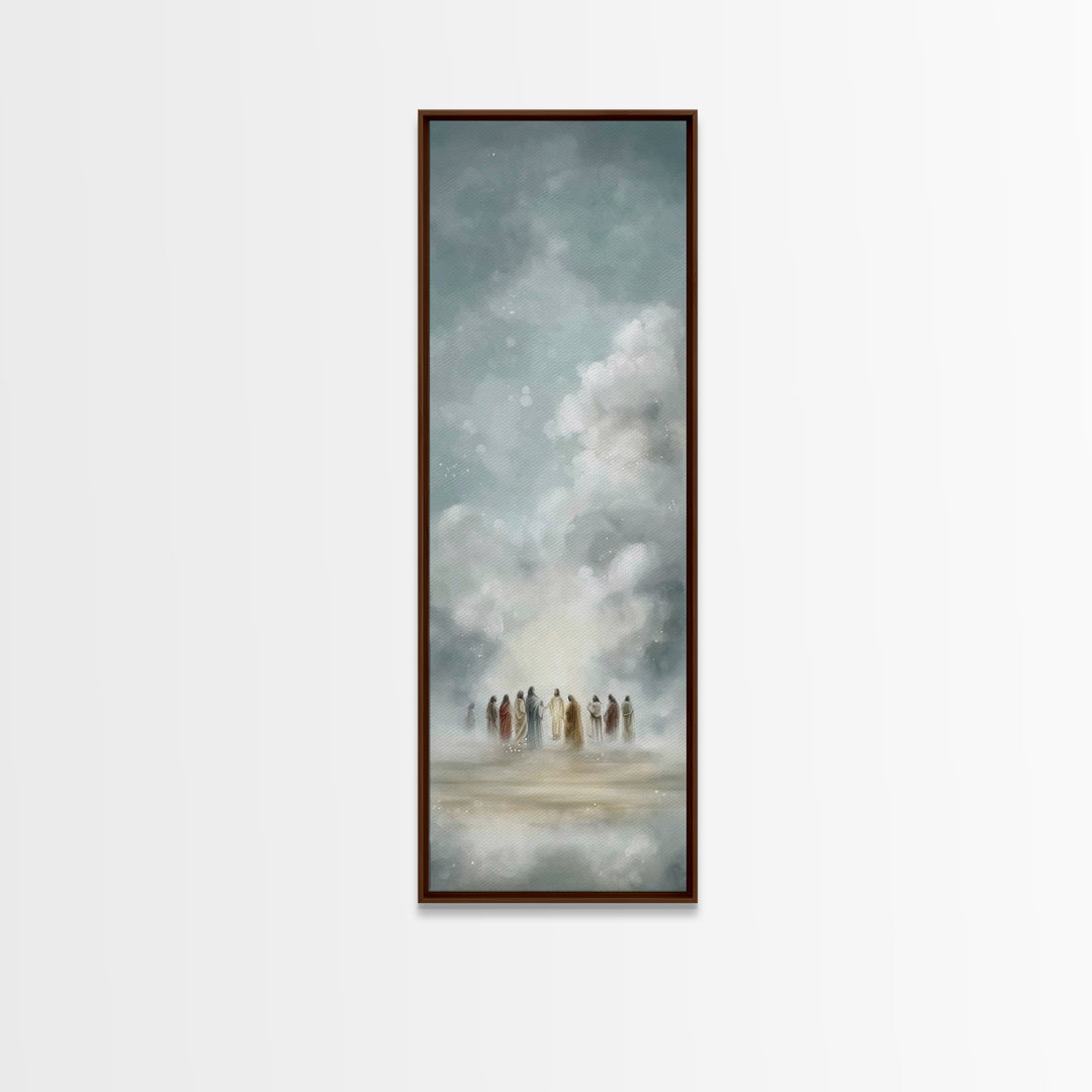 Clouds Of Wonder – Framed Canvas Print – Skinny Art – Christian Art Canvas – Christian Wall Art – Jesus Painting – Christmas Art