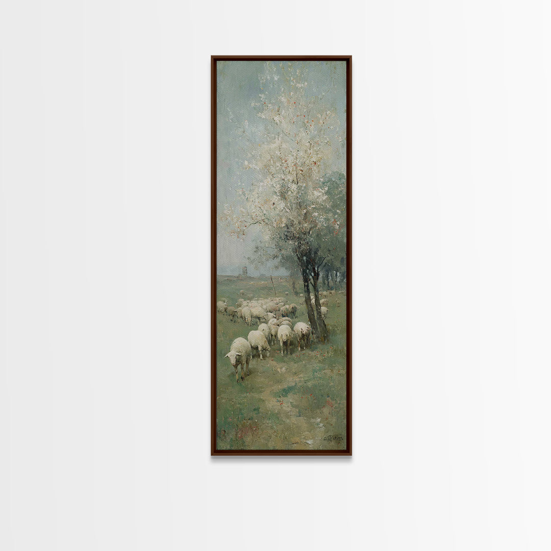 Fields Of Covenant – Framed Canvas Print – Christian Art Canvas – Christian Art – Christian Wall Art – Jesus Painting – Narrow Art