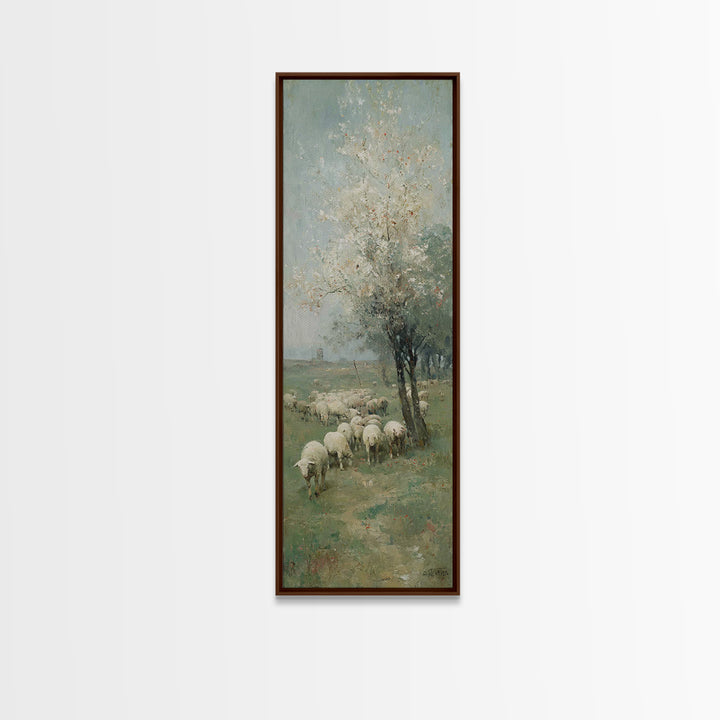 Fields Of Covenant – Framed Canvas Print – Christian Art Canvas – Christian Art – Christian Wall Art – Jesus Painting – Narrow Art