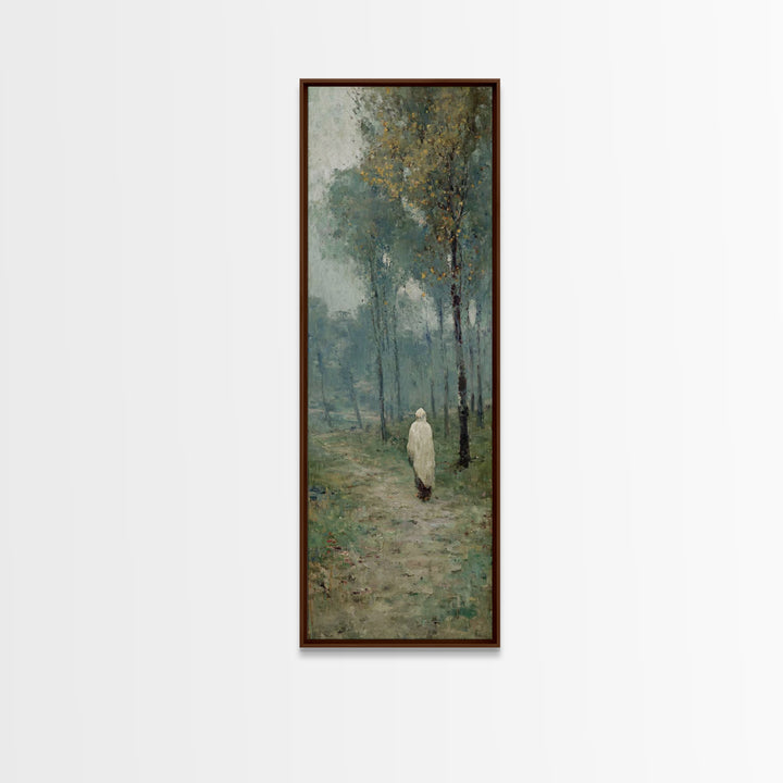 Stillness Of Eden - Framed Canvas Print - Christian Art Canvas - Jesus Painting - Narrow Art - Christian Wall Art