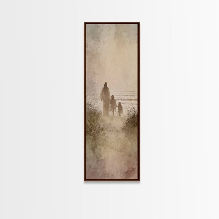 Garden Of Comfort – Framed Canvas Print – Christian Painting – Christian Art Canvas – Skinny Art – Christian Christmas – Jesus Painting