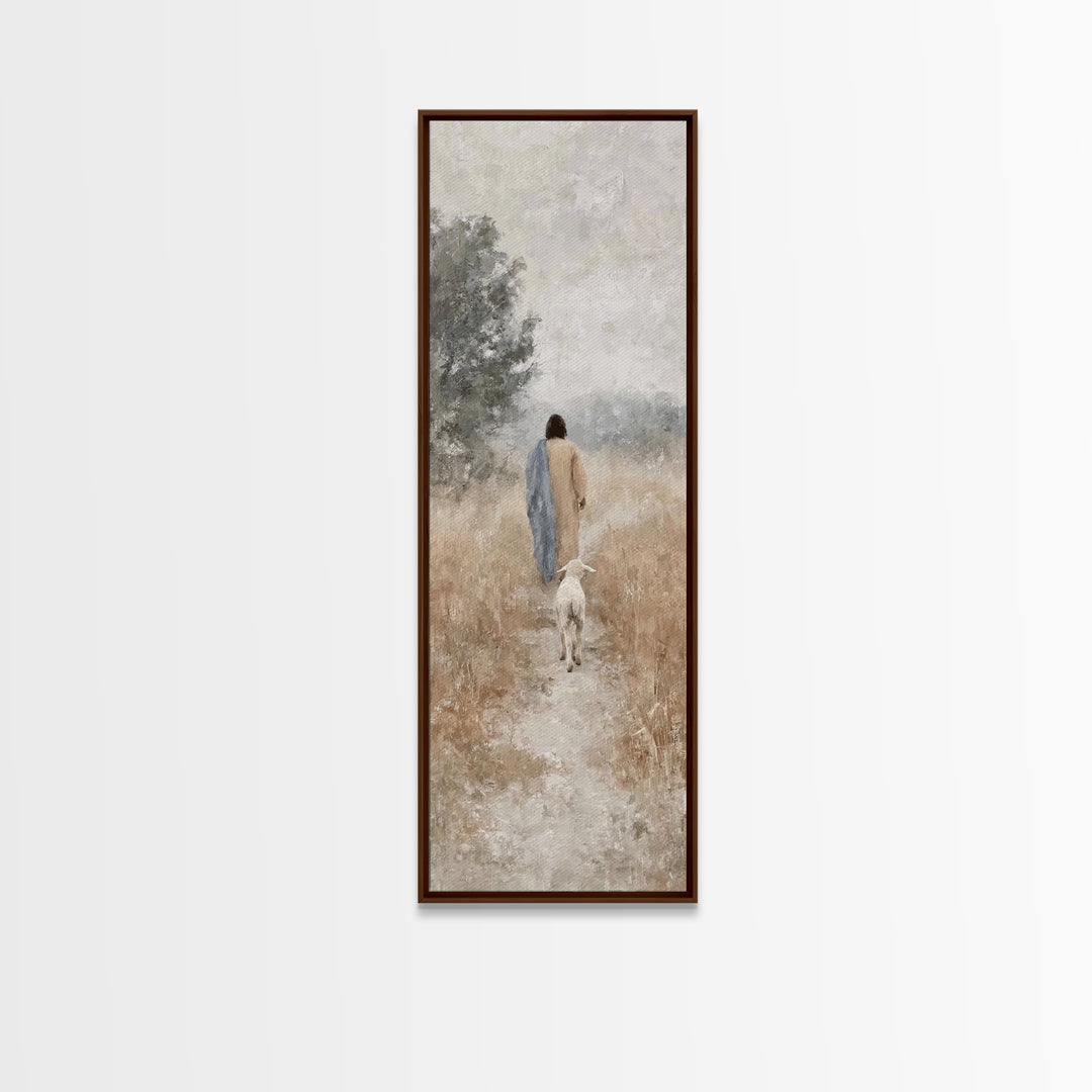 Dawn Of Promise | Framed Canvas Print | Skinny Art | Christian Art Canvas | Christian Wall Art | Jesus Painting | Christmas Art