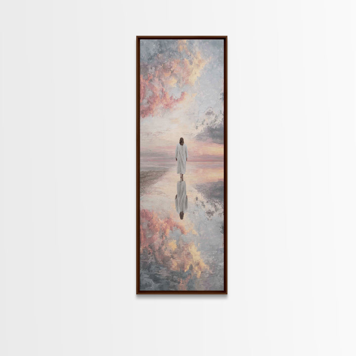 Shepherd’s Comfort – Framed Canvas Print – Skinny Art – Christian Art Canvas – Jesus Painting – Christian Wall Art – Christmas Art