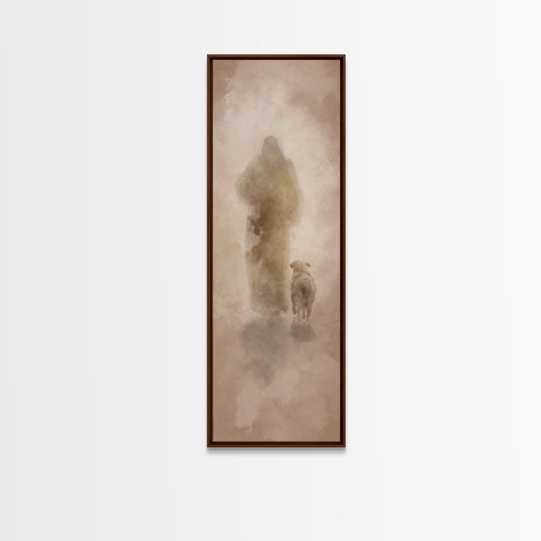 Forest Of Grace – Framed Canvas Print – Tall Skinny Art Print – Christian Wall Art – Jesus Painting – Christian Canvas – Christmas Art
