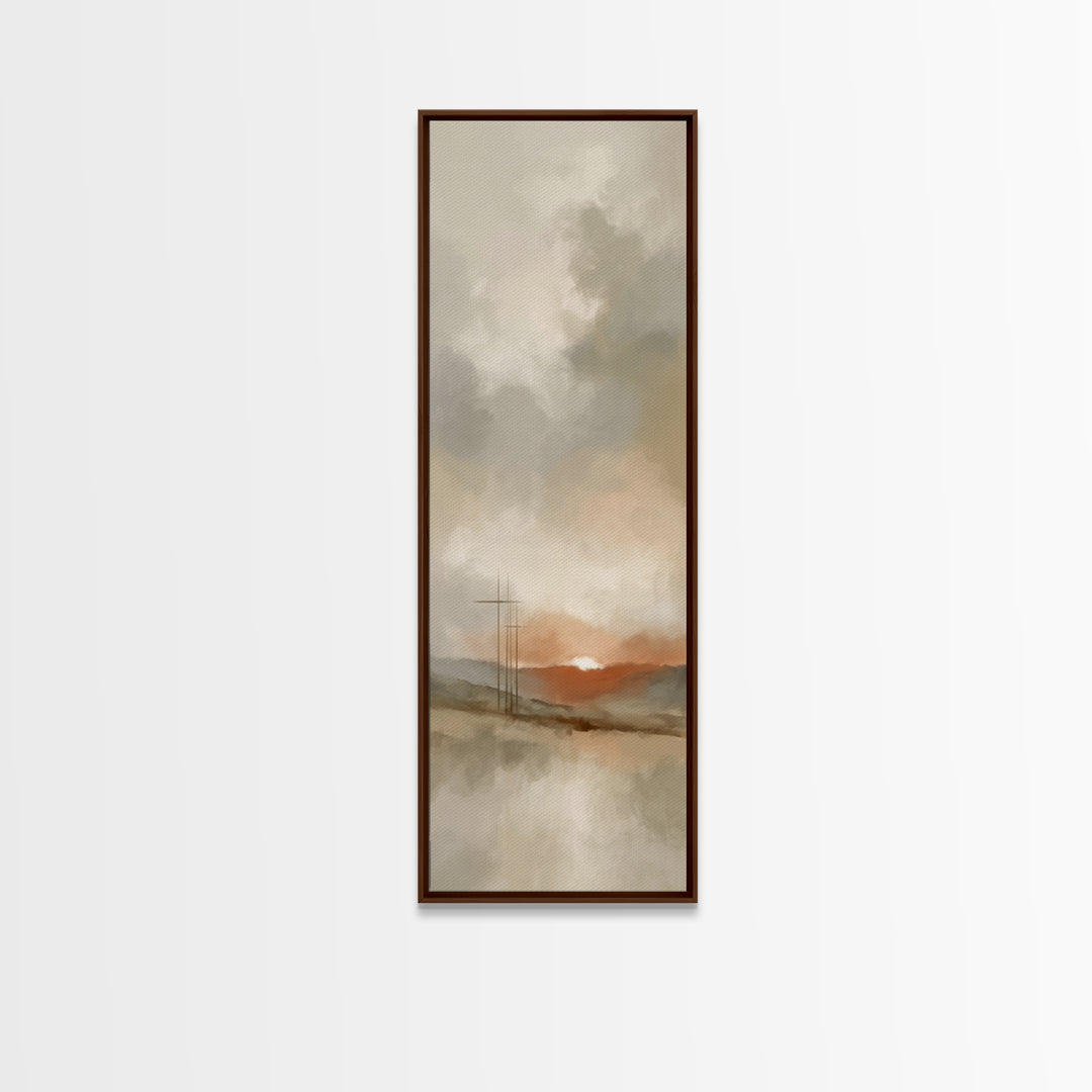 Threefold Mercy – Framed Canvas Print – Skinny Art – Christian Wall Art – Modern Christian Painting – Christian Art Canvas – Christian Gift