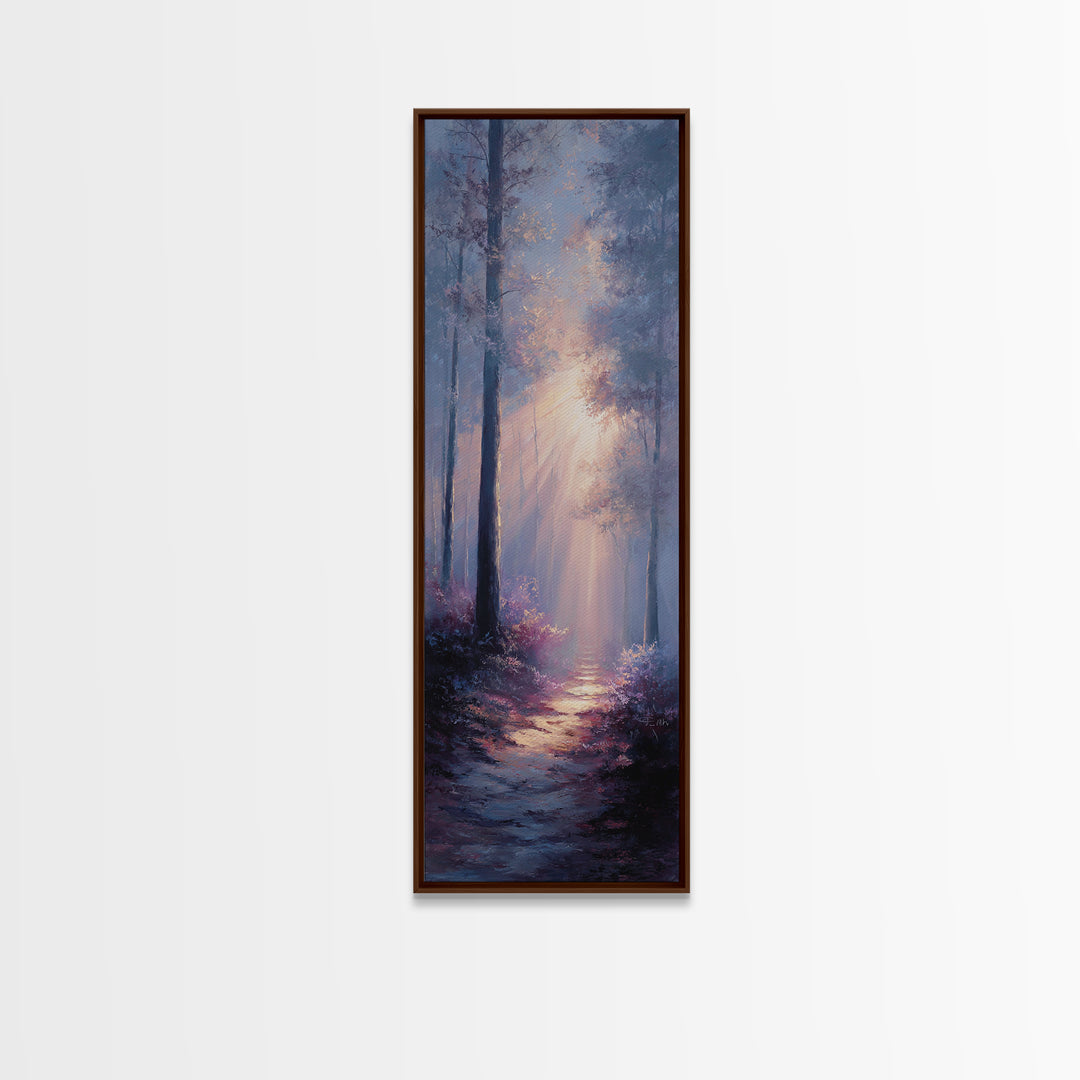 Forest Of Glory – Framed Canvas Print – Tall Narrow Wall Art – Christian Painting – Christian Art – Christian Art Canvas – Christian Wall A