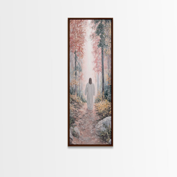 Walk Of Grace, Framed Canvas Print, Skinny Art, Christian Art Canvas, Christian Wall Art, Christian Painting, Christian Gift Ideas