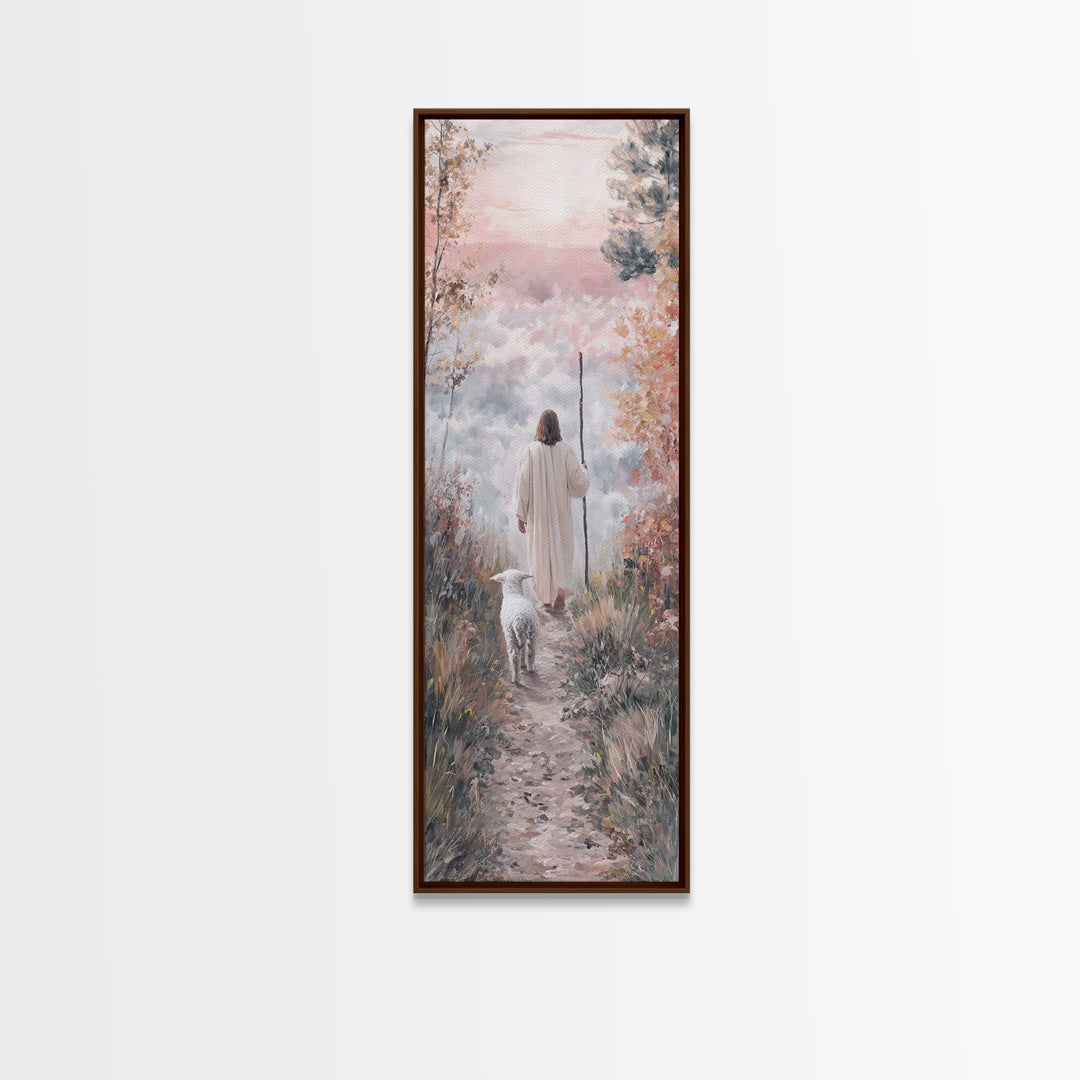 Morning Of Hope | Framed Canvas Print | Skinny Art | Christian Art Print | Jesus Canvas Art | Christian Painting | Christmas Wall Art