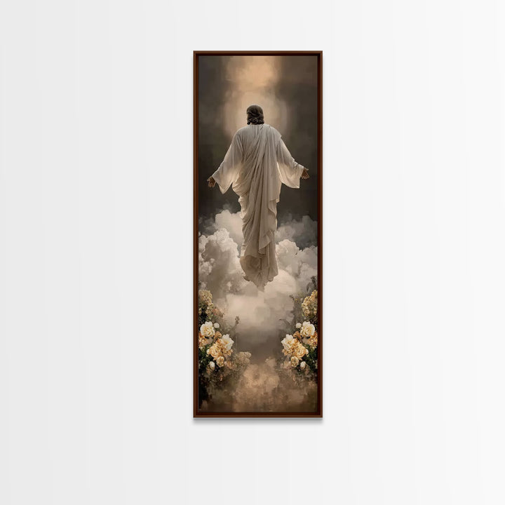 Rising Glory | Framed Canvas Print | Skinny Art | Jesus Painting | Christian Wall Art | Christian Art Canvas | Modern Christian Art