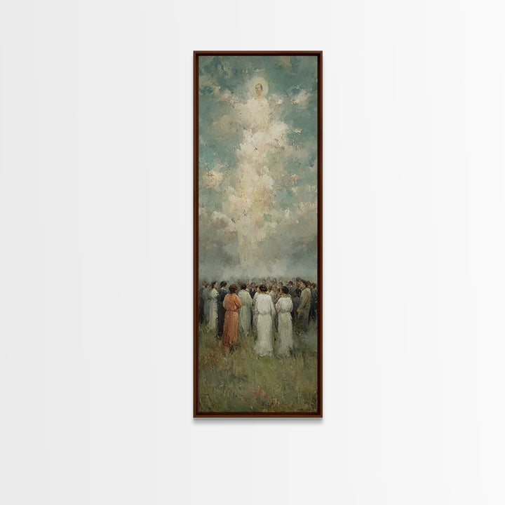 Gathered In Light – Framed Canvas Print – Narrow Art – Christian Wall Art – Christian Art – Christian Art Canvas – Christian Painting – Chr