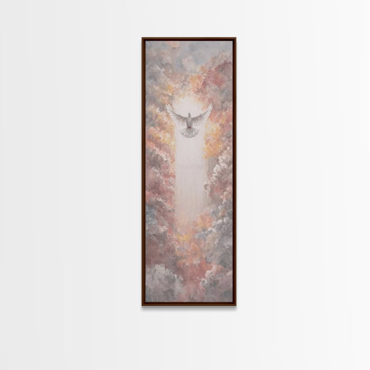 Dawn Of The Spirit – Framed Canvas Print – Christian Art Canvas – Christian Wall Art – Tall Skinny Art Print – Christmas Art – Christian Gi