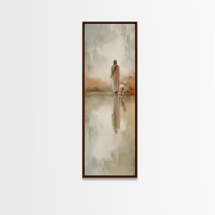 Dawn Of Grace – Framed Canvas Print – Christian Art Canvas – Christian Painting – Jesus Painting – Tall Narrow Wall Art – Christian Christm
