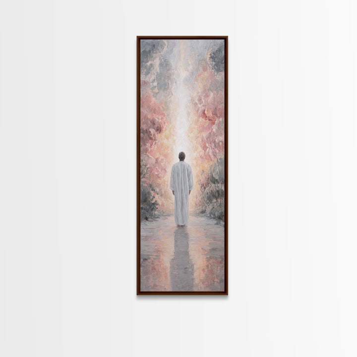 Heavenward Dawn, Framed Canvas Print, Christian Art Canvas, Christian Wall Art, Skinny Art, Modern Christian Art, Christian Gift