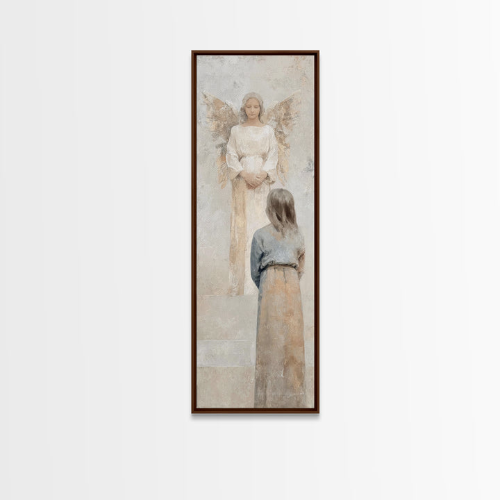 Holy Light | Framed Canvas Print | Skinny Art | Christian Art Canvas | Christian Wall Art | Christmas Art | Jesus Painting | Christian Deco