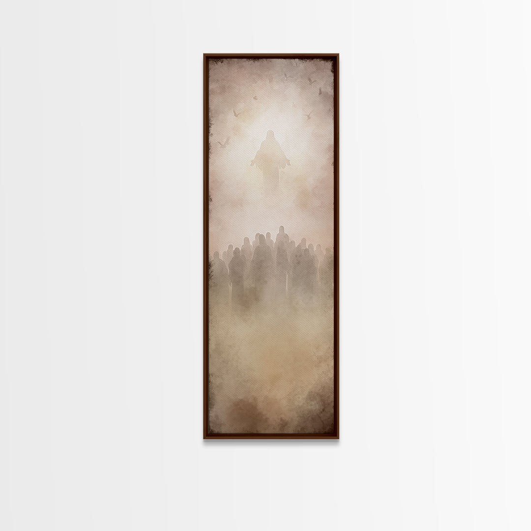 Ascension Vision – Framed Canvas Print – Skinny Art – Christian Art Canvas – Christian Wall Art – Modern Christian Art – Christian Painting