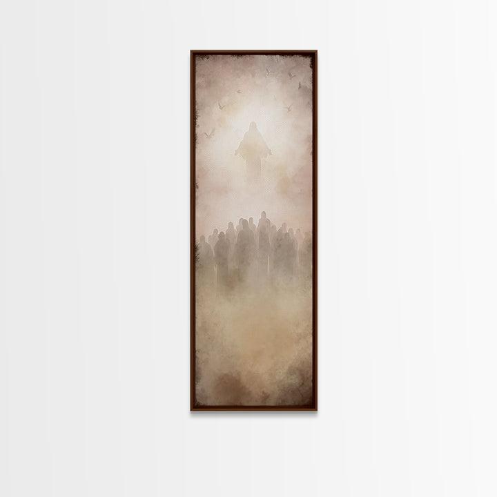 Ascension Vision – Framed Canvas Print – Skinny Art – Christian Art Canvas – Christian Wall Art – Modern Christian Art – Christian Painting