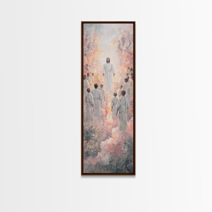 Radiant Pathway – Framed Canvas Print – Narrow Art – Christian Art Canvas – Christian Wall Art – Jesus Painting – Christian Art