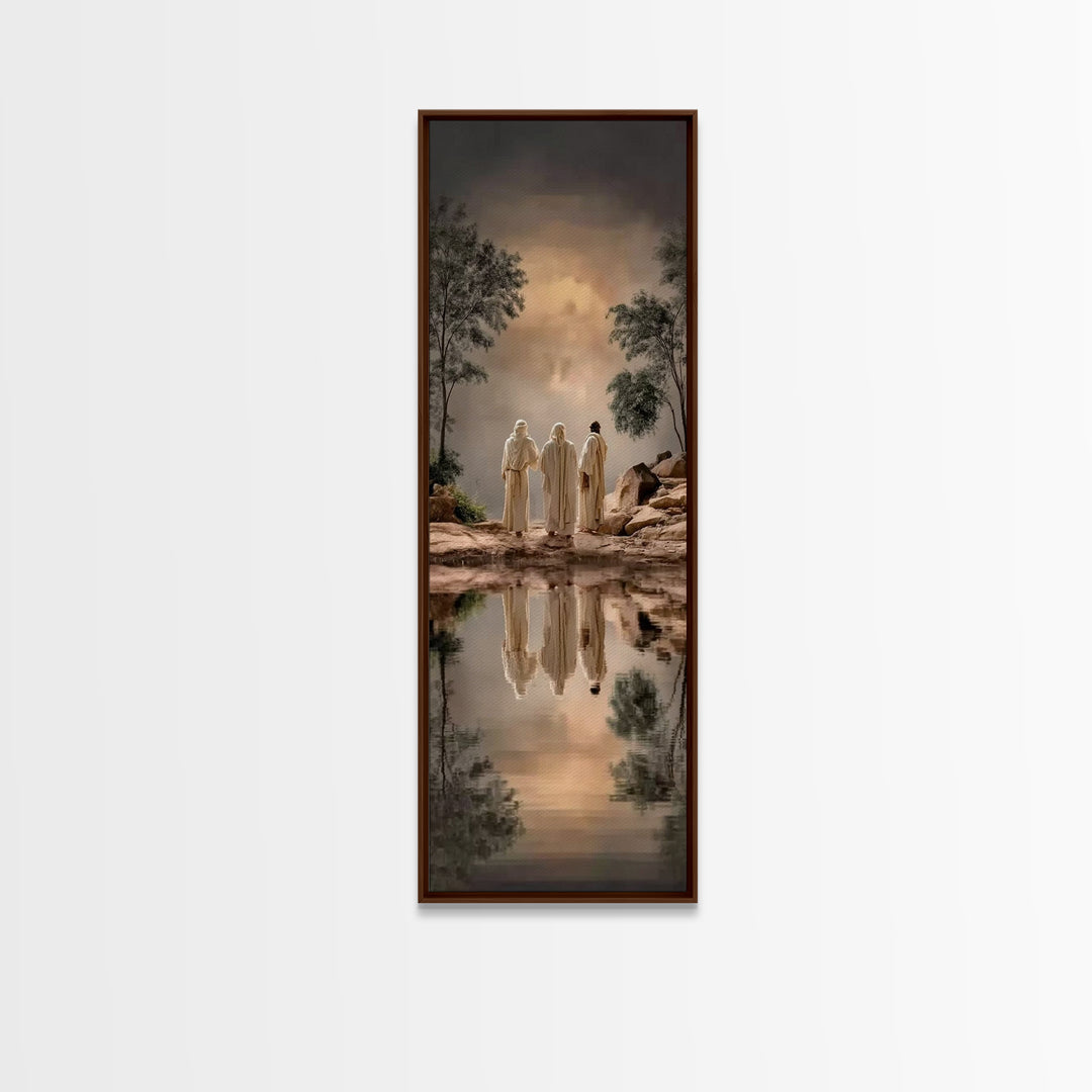 Pathway To Faith – Framed Canvas Print – Christian Wall Art – Christian Art Canvas – Narrow Art – Christian Christmas Art – Christian Art P