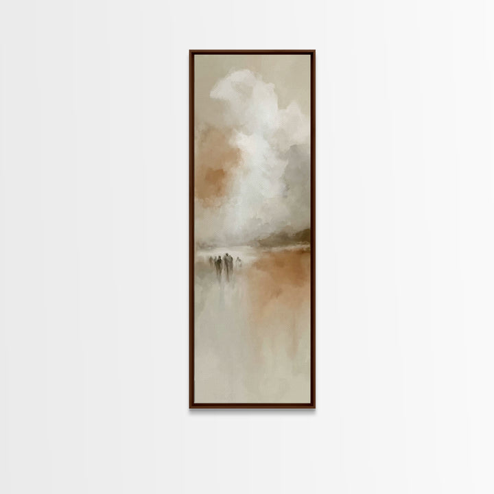 Wandering Disciples – Framed Canvas Print – Tall Skinny Art Print – Christian Art – Christian Art Canvas – Christian Wall Art – Minimalist