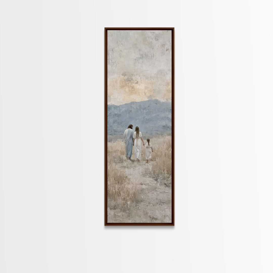 Fields Of Grace – Framed Canvas Print – Christian Art – Christian Painting – Christian Art Canvas – Skinny Art – Christian Christmas Art
