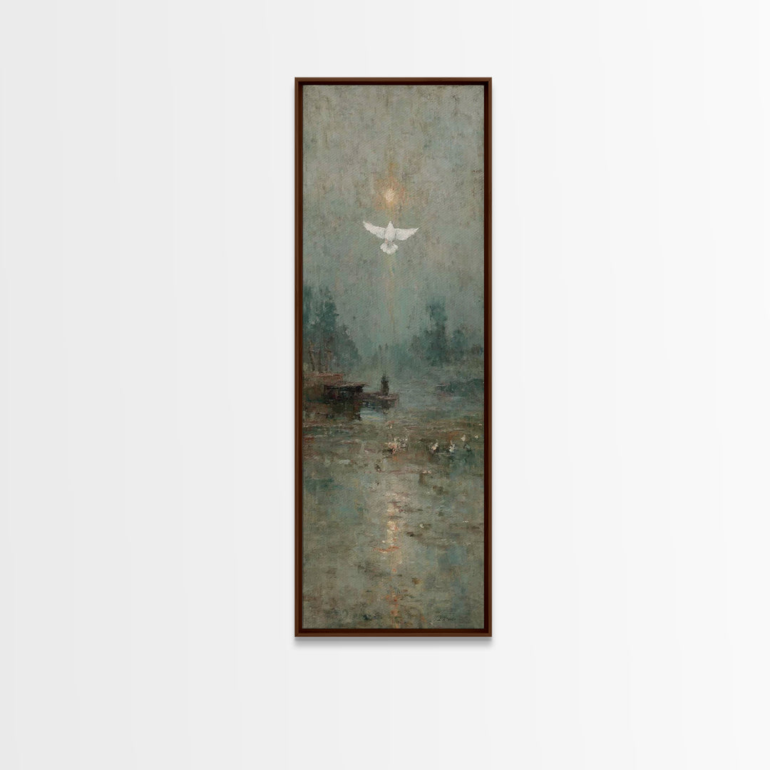 Glory Ascending – Framed Canvas Print – Christian Art Canvas – Christian Art – Christian Wall Art – Skinny Art – Christian Christmas Art