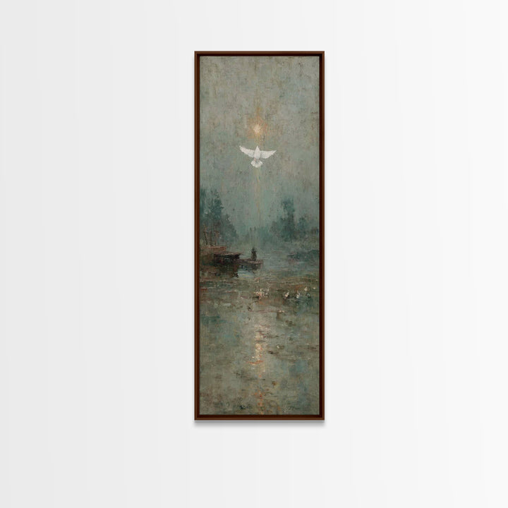 Glory Ascending – Framed Canvas Print – Christian Art Canvas – Christian Art – Christian Wall Art – Skinny Art – Christian Christmas Art