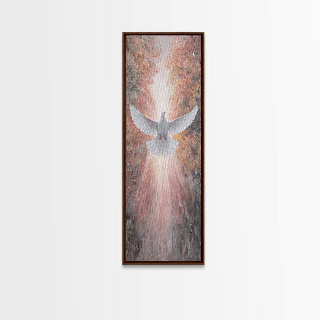 Autumn Spirit Rise – Framed Canvas Print – Christian Art Canvas – Christian Wall Art – Christian Art – Tall Skinny Art Print – Christian Pa