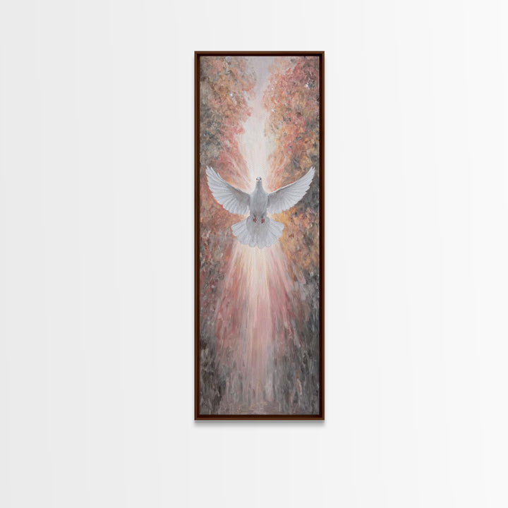 Autumn Spirit Rise – Framed Canvas Print – Christian Art Canvas – Christian Wall Art – Christian Art – Tall Skinny Art Print – Christian Pa