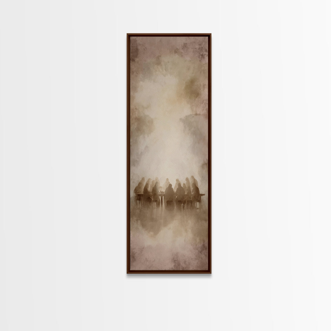 Holy Gathering Dawn – Framed Canvas Print – Christian Art Canvas – Jesus Wall Art – Christian Art Print – Skinny Art – Christmas Art – Chri