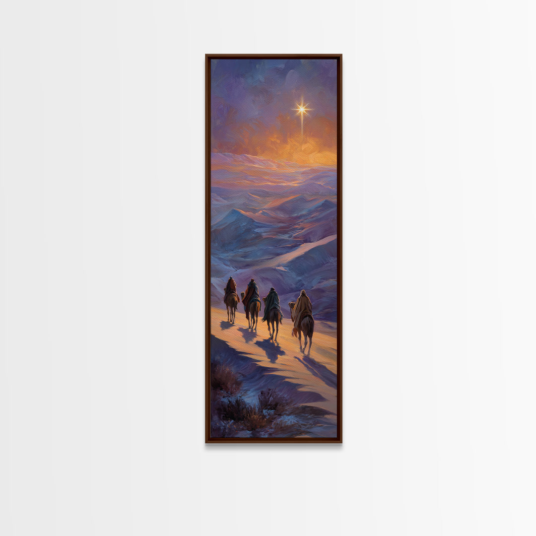 Path Of Radiant Hope – Framed Canvas Print – Christmas Wall Art – Christian Art – Christian Art Canvas – Narrow Art – Christian Christmas D