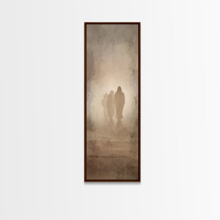 Eternal Hope Walk – Framed Canvas Print – Christian Art Canvas – Jesus Painting – Tall Narrow Wall Art – Christian Wall Art