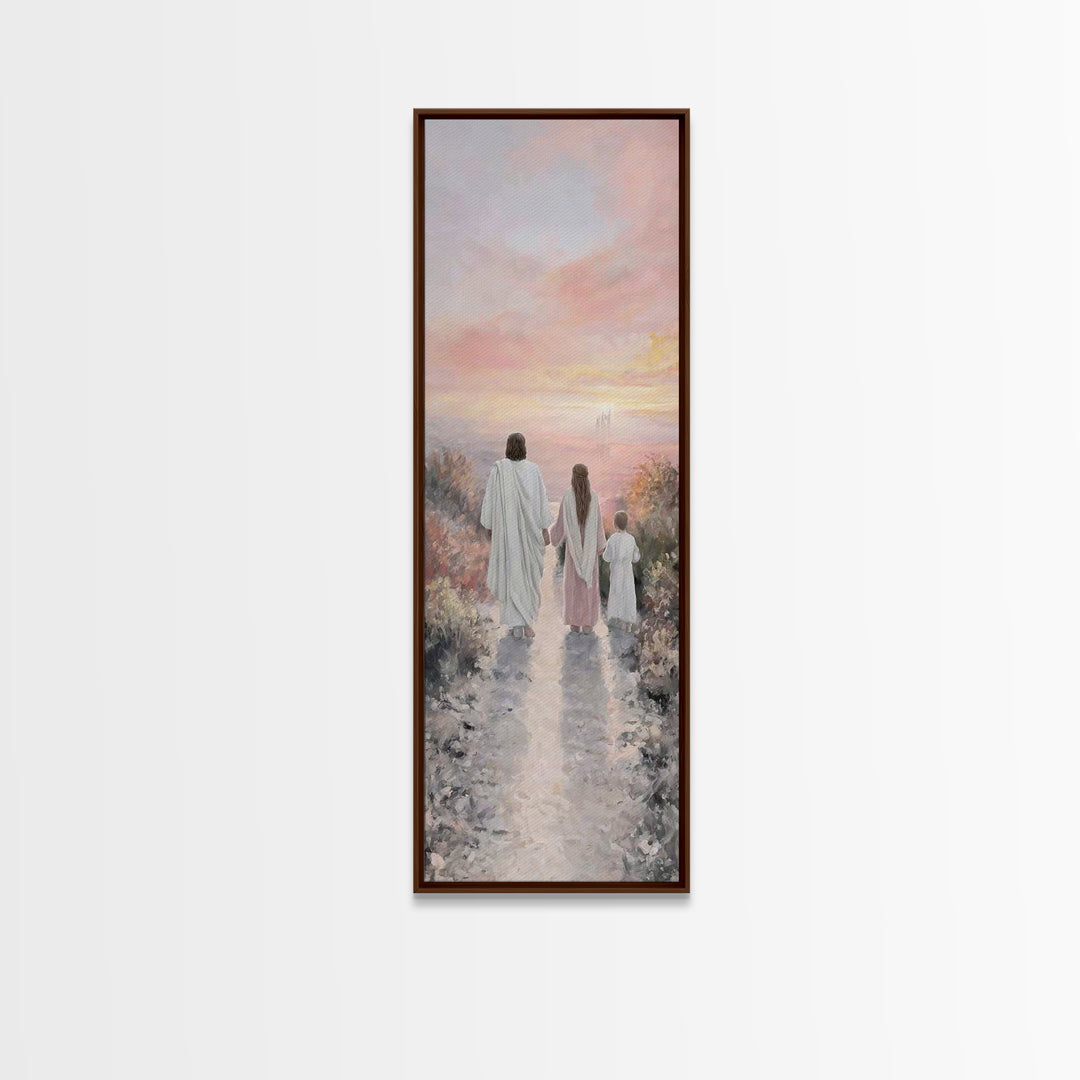 Path Of Heaven – Framed Canvas Print – Christian Art Canvas – Tall Narrow Wall Art – Christian Wall Art – Jesus Painting