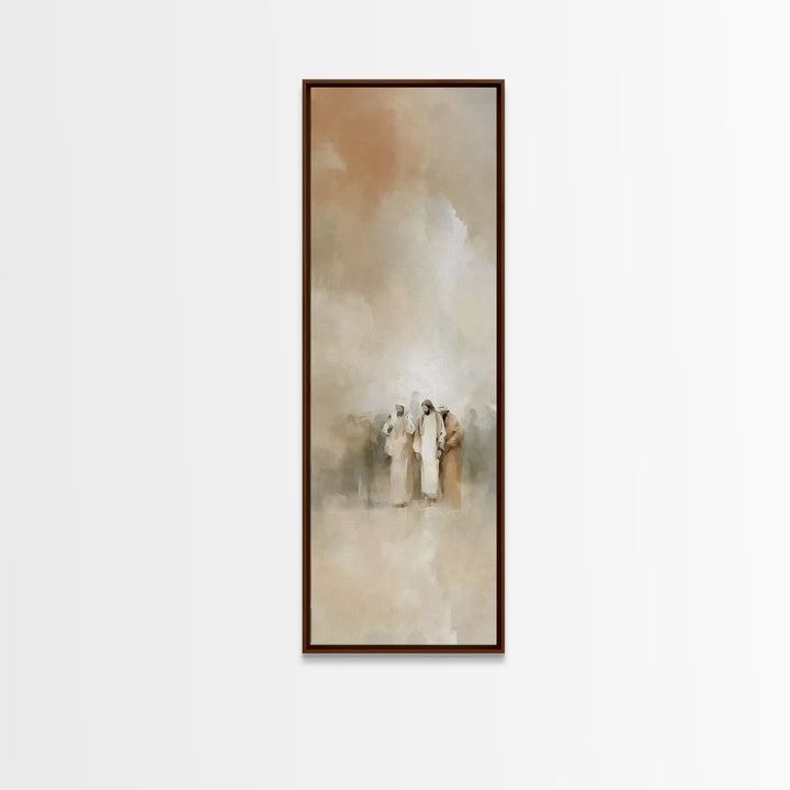 Desert Gathering | Framed Canvas Print | Skinny Art | Christian Painting | Christian Art Canvas | Christian Christmas Art